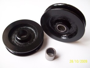 3 1/2" Cast Iron sheave with Bearing